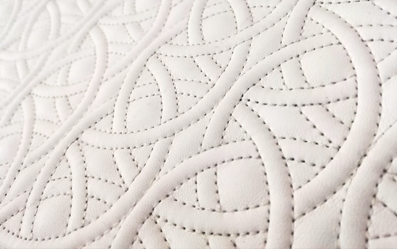 Fil'ing broderie matelassé cuir