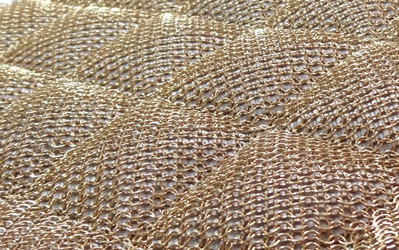 Fil'ing broderie matelassé maille métallique